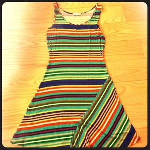 Striped Sleeveless Calvin Klein Dress (Size 2)